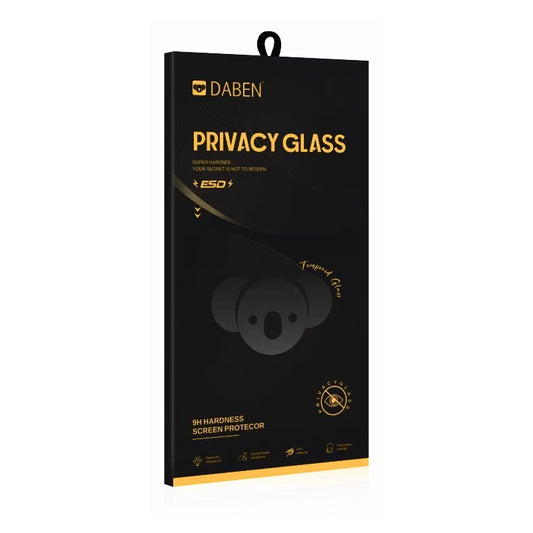 Privacy Bear Displayschutzfolie für Apple iPhone 16 Pro Max, gehärtetes Glas, Full Glue