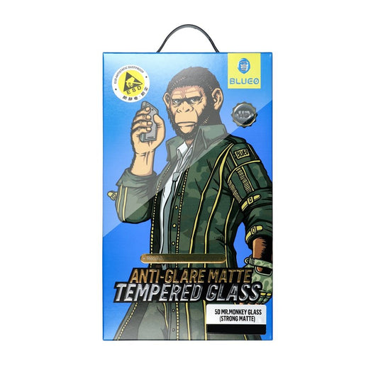 Bildschirmschutz Mr. Monkey Glas für Apple iPhone 15 Pro Max, geschütztes Glas, Vollverklebung, 5D