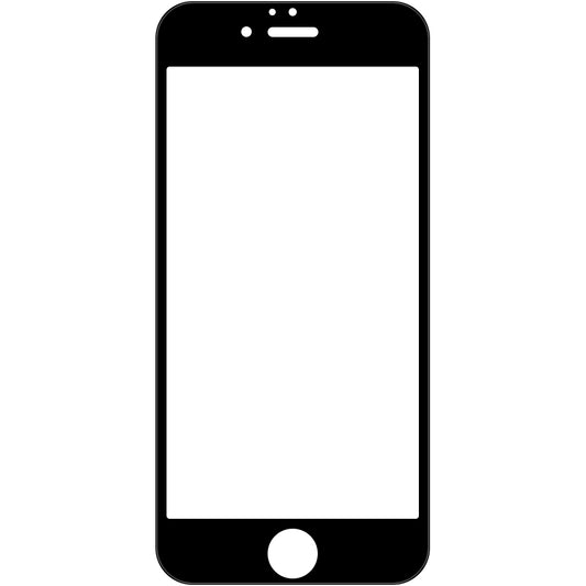 Displayschutzfolie für Apple iPhone SE (2022) / SE (2020) / 8 / 7, Glas geschützt, Vollverklebung, 6D