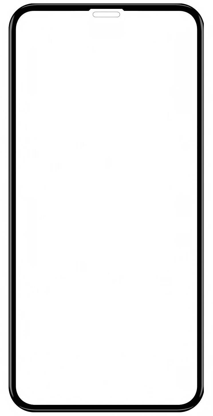 BLUE Shield Displayschutzfolie für Apple iPhone 11 / XR, Glas abgeschirmt, Vollverklebung, Case Friendly, Schwarz