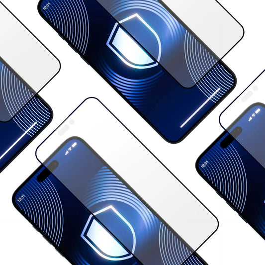 Displayschutzfolie 3MK HardGlass Matt Matt Max für Apple iPhone 16 Pro Max, Schutzglas, Vollverklebung, Schwarz