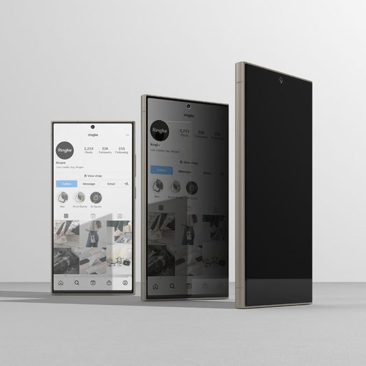 Displayschutzfolie Ringke Easy Slide für Samsung Galaxy S24 Ultra S928, Glasschutz, Vollverklebung, Set 2 Stück
