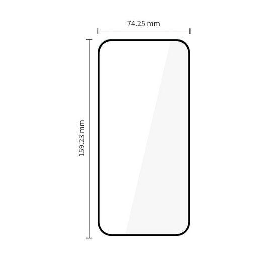 Tech-Protect FIT+ Displayschutzfolie für Motorola Moto G77 / G67, gehärtetes Glas, Full Glue, 2er Set, 2.5D, Schwarz