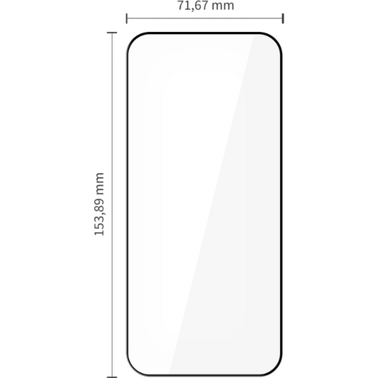 Tech-Protect FIT+ Displayschutzfolie für Xiaomi Poco F8 Ultra, gehärtetes Glas, Full Glue, 2er Set, 2.5D, Schwarz