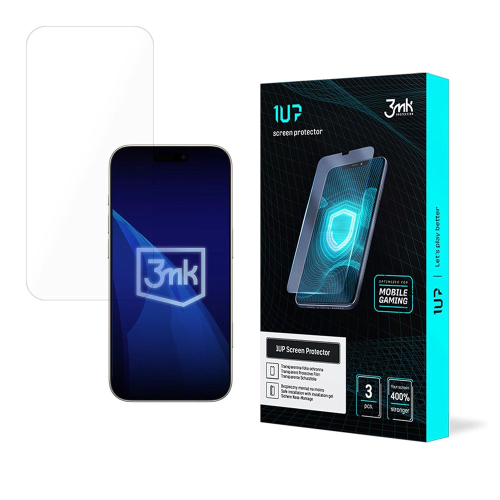 Schutzfolie 3MK 1UP für Apple iPhone 17, Kunststoff, Set 3 Stück