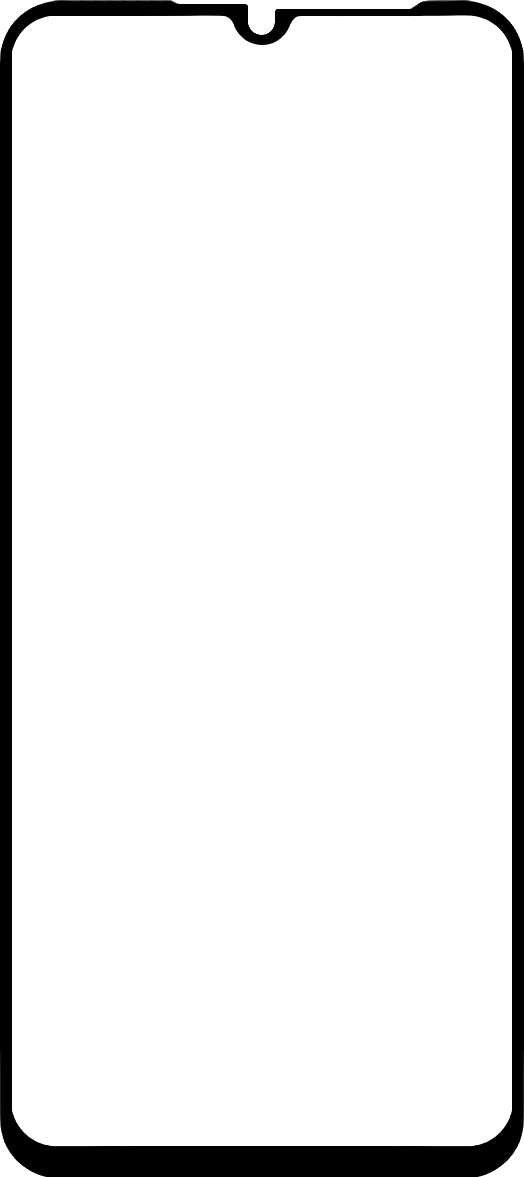 BLUE Shield Displayschutzfolie für Samsung Galaxy A22 5G A226, abgeschirmtes Glas, Vollverklebung, Case Friendly, Schwarz
