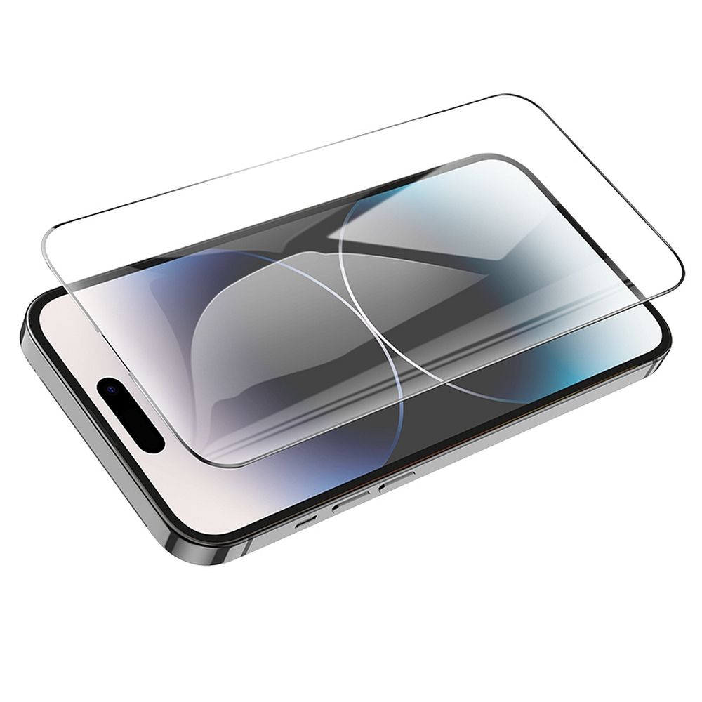 Schutzfolie HOCO für Apple iPhone 14 Pro Max, gehärtetes Glas, Full Glue, Set 25 Stück, Schwarz