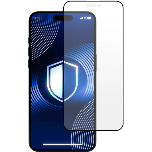 Displayschutzfolie 3MK HardGlass Matt Matt Max für Apple iPhone 16 Pro Max, Schutzglas, Vollverklebung, Schwarz