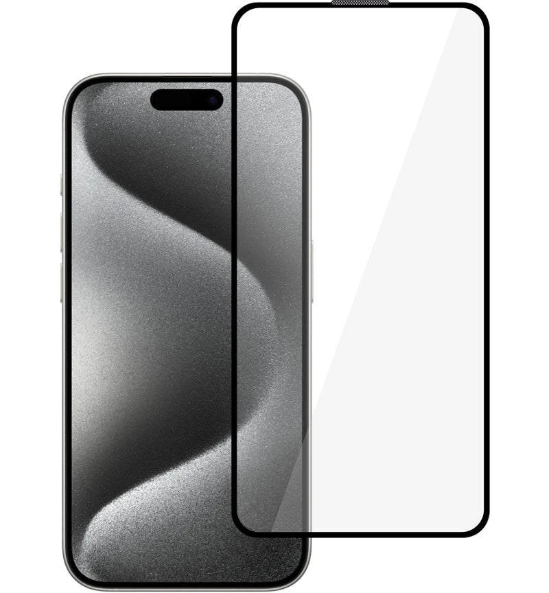 Tel Protect 10X HD Plus Titanium Displayschutzfolie für Apple iPhone 17 / 16 Pro, gehärtetes Glas, vollflächig klebend, schwarz
