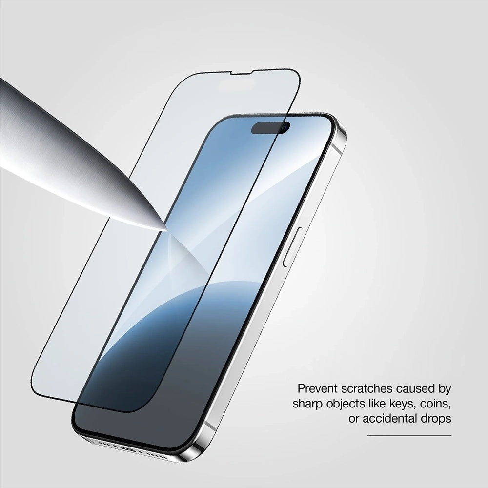 Schutzfolie Anank 10X Reinforced CG für Apple iPhone 17, gehärtetes Glas, Full Glue, 2.5D, Schwarz