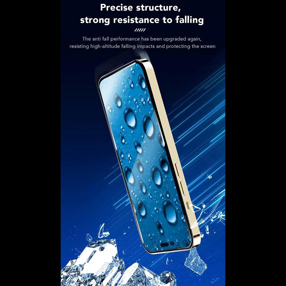 Anank 3X Verstärkte Displayschutzfolie für Apple iPhone 17e / 16e / 14 / 13 Pro, Sicherheitsglas, Vollkleber, 2.5D, Schwarz