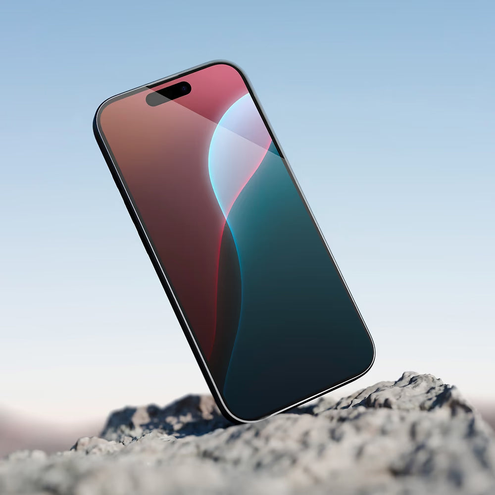 Schutzfolie Anank 5X Reinforced Invisible für Apple iPhone 17 Pro, Gehärtetes Glas, Full Glue, 3D, Schwarz