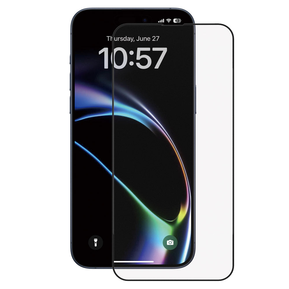 Schutzfolie Anank 5X Reinforced für Apple iPhone 17 Air, Gehärtetes Glas, Full Glue, 2.5D, Schwarz