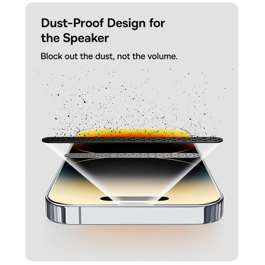 Anank 5X Reinforced Screen Protector for Apple iPhone 17, Tempered Glass, Full Glue, 2.5D, Black