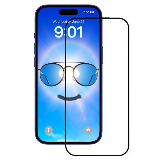 Schutzfolie Anank Anti Reflection für Apple iPhone 17 Pro Max, Gehärtetes Glas, Full Glue, 2.5D, Schwarz