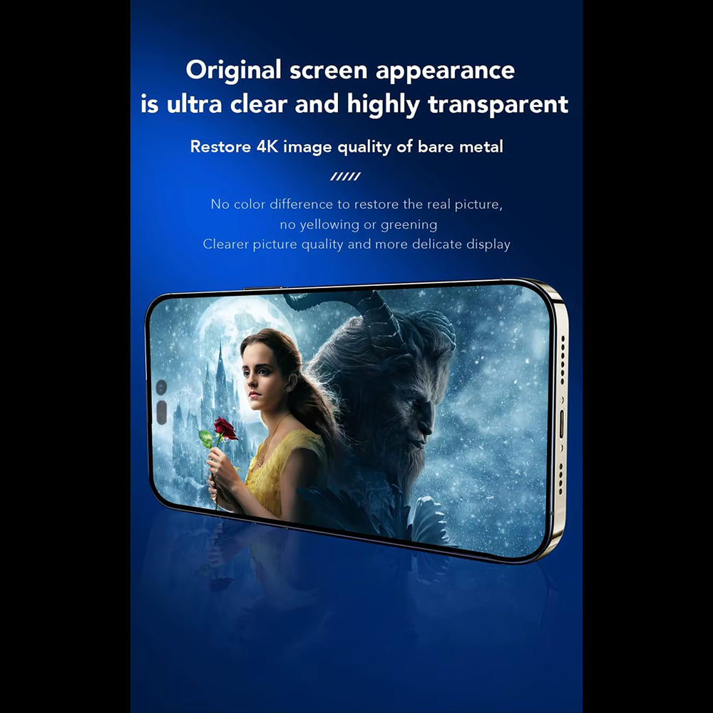 Schutzfolie Anank Bildschirm für Apple iPhone 17 Pro Max, Gehärtetes Glas, Vollkleber, 2.5D, Schwarz