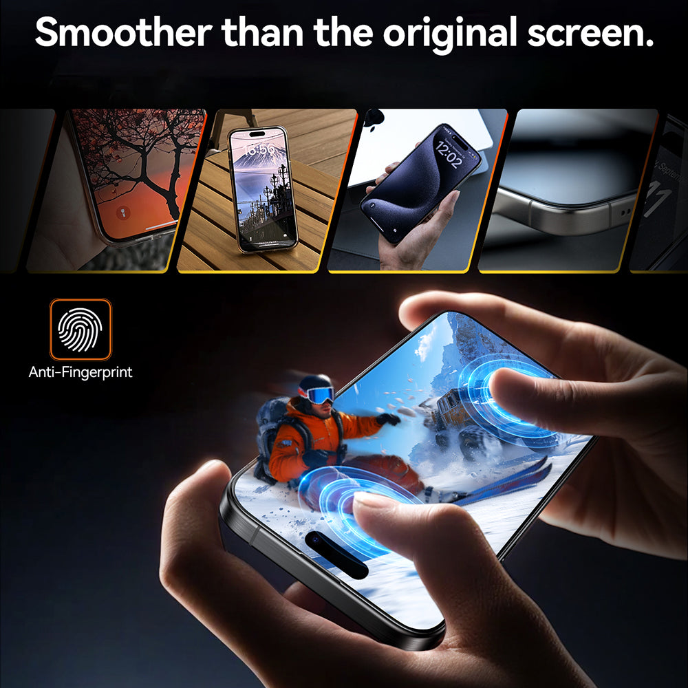 Schutzfolie Torras GlassGo Install Master für Apple iPhone 17 Air, gehärtetes Glas, Full Glue