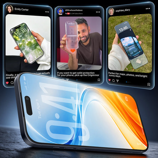 Torras OrigArmor Displayschutzfolie für Apple iPhone 18 Pro / 17 Pro, gehärtetes Glas, Vollkleber