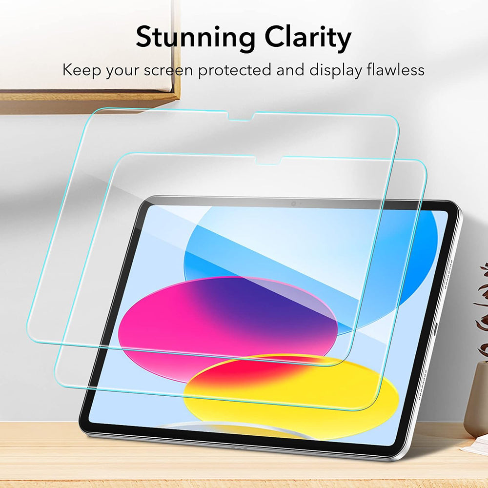 Schutzfolie ESR Bildschirm für Apple iPad (2025) / (2022), Gehärtetes Glas, Vollkleber, Set 2 Stück