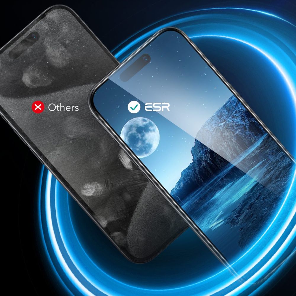 Schutzfolie ESR Bildschirm für Apple iPhone 16 Pro Max, Gehärtetes Glas, Vollkleber