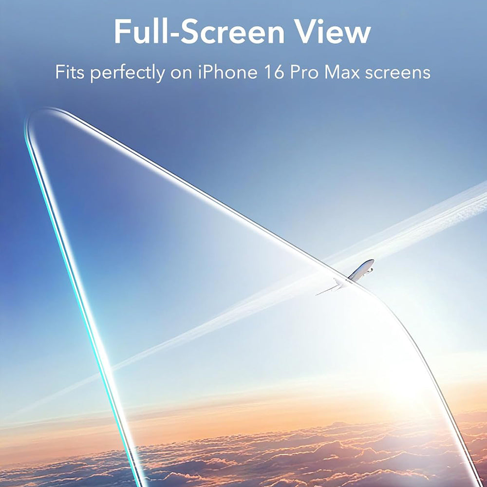 Schutzfolie ESR Bildschirm für Apple iPhone 17 Pro Max, Gehärtetes Glas, Full Glue, Set 3 Stück