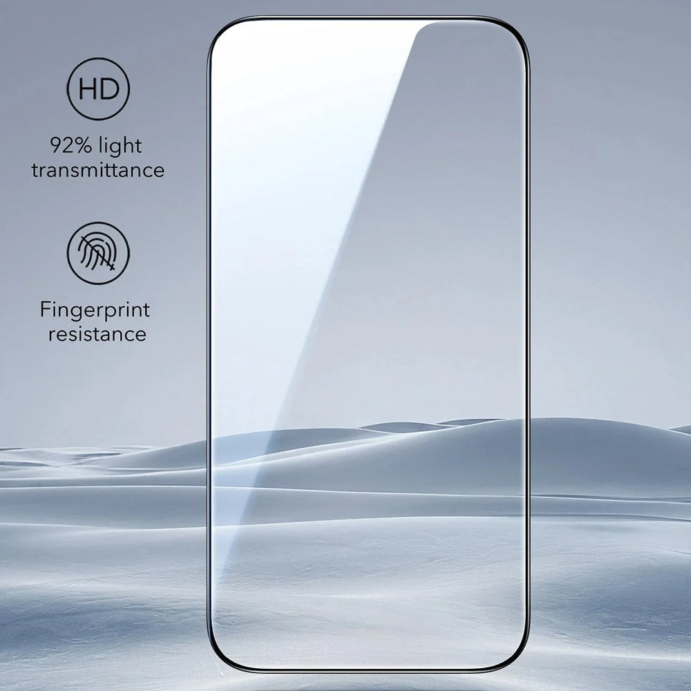 Schutzfolie ESR UltraFit für Apple iPhone 17 Pro, gehärtetes Glas, Full Glue, Set 3 Stück