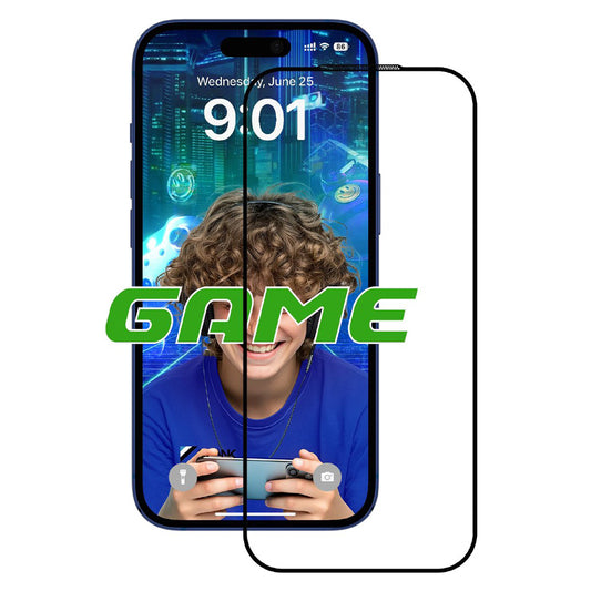 Schutzfolie Mattes Display Anank 5X Verstärkt für Apple iPhone 17 Pro Max, Gehärtetes Glas, Vollverklebung, 2.5D, Schwarz