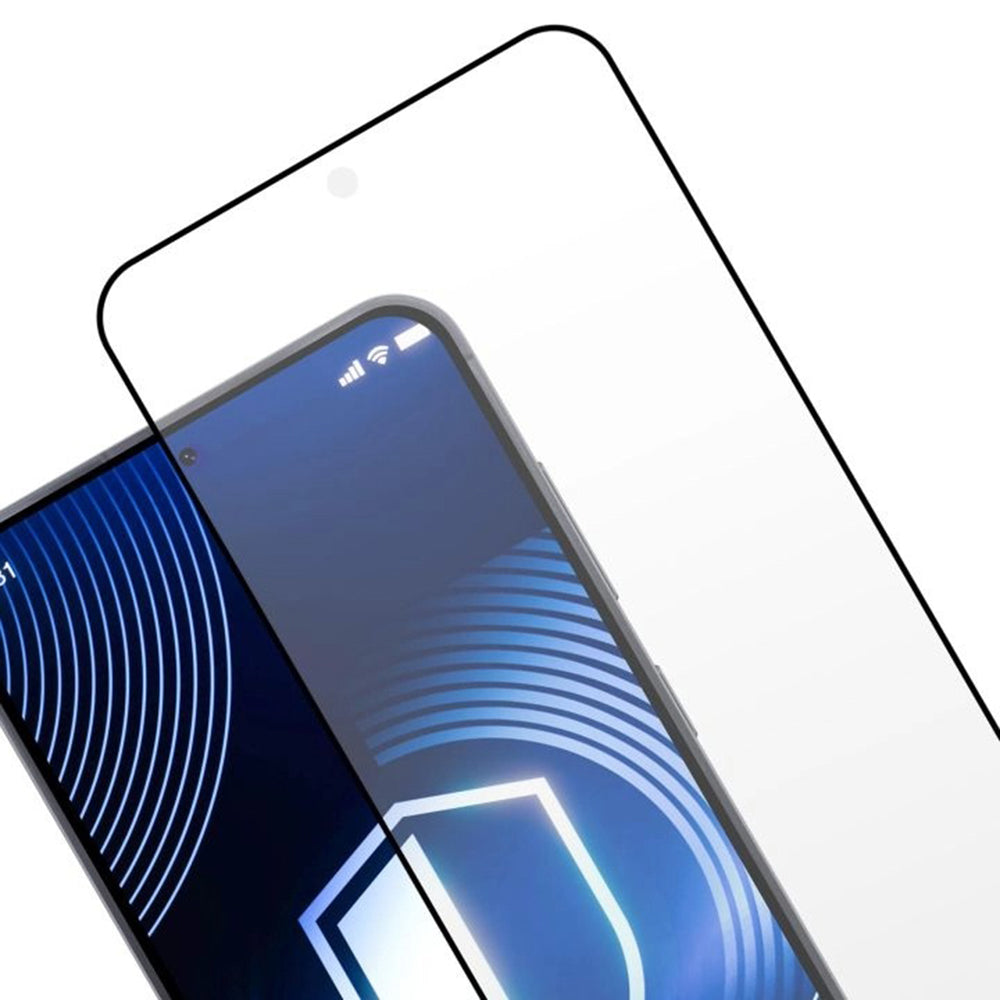Schutzfolie Matte 3MK Max für Samsung Galaxy S26 S942, gehärtetes Glas, vollflächiger Kleber, Schwarz.