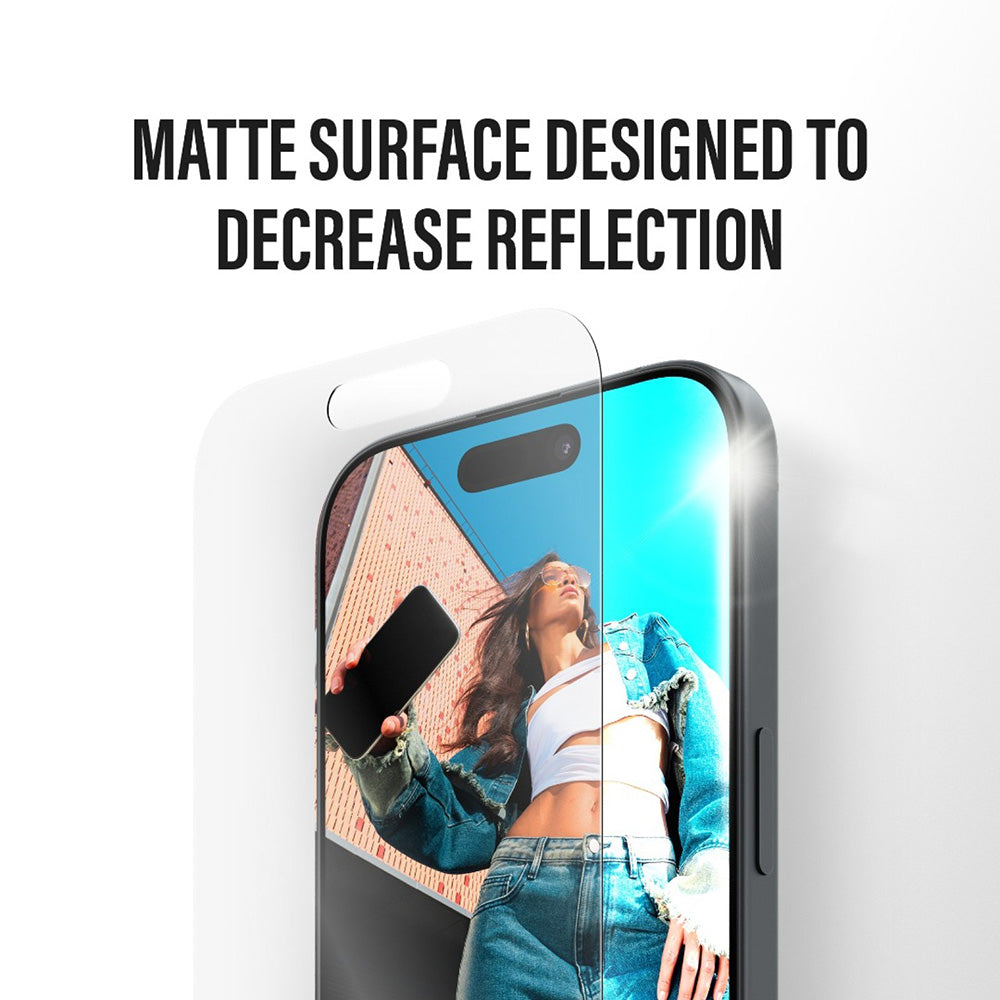 Schutzfolie Matte PanzerGlass Armor EasyAligner für Apple iPhone 17 Air, Gehärtetes Glas, Vollkleber