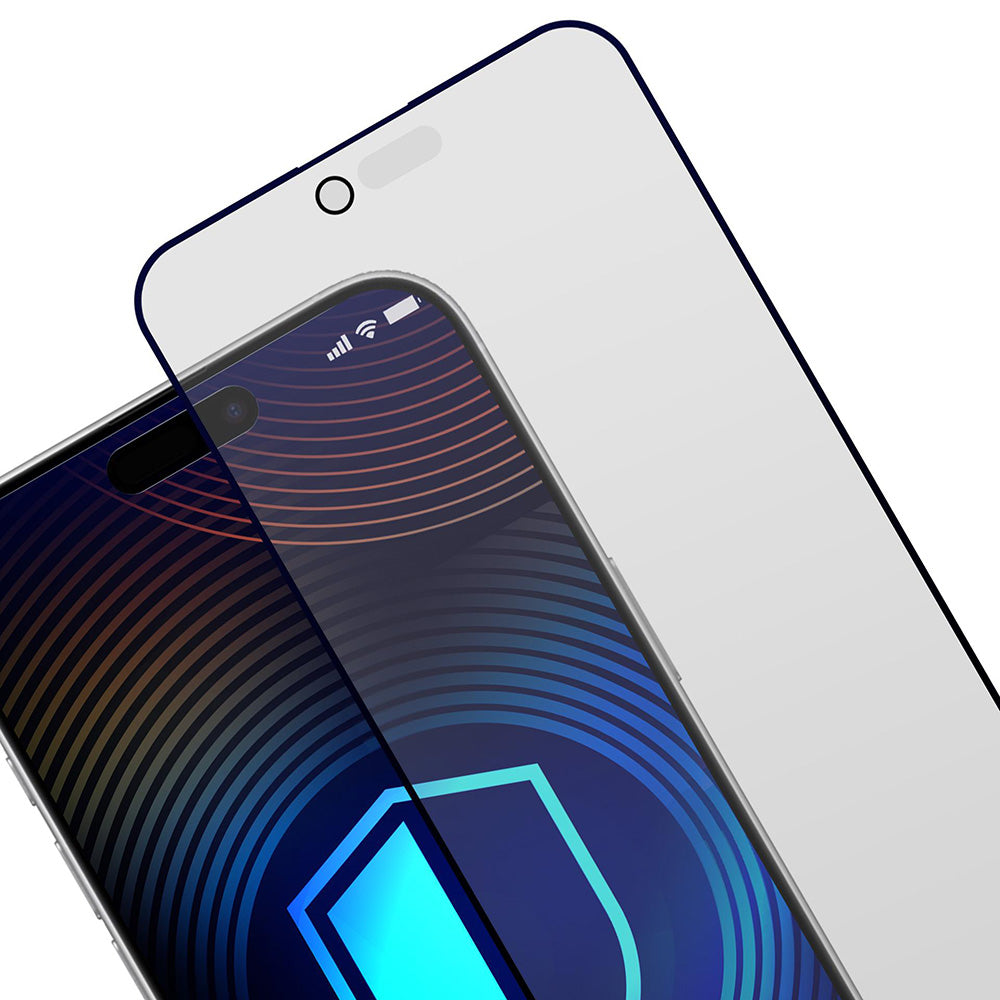 Schutzfolie Matte Privacy 3MK HardGlass Max für Apple iPhone 17 Air, gehärtetes Glas, Full Glue