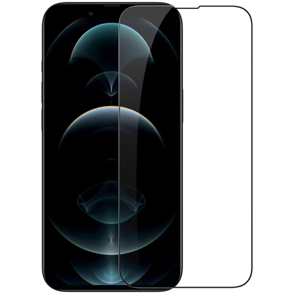 Nillkin CP+ Pro Displayschutzfolie für Apple iPhone 17e / 16e / 14 / 13 Pro / 13, gehärtetes Glas, Vollkleber, Schwarz