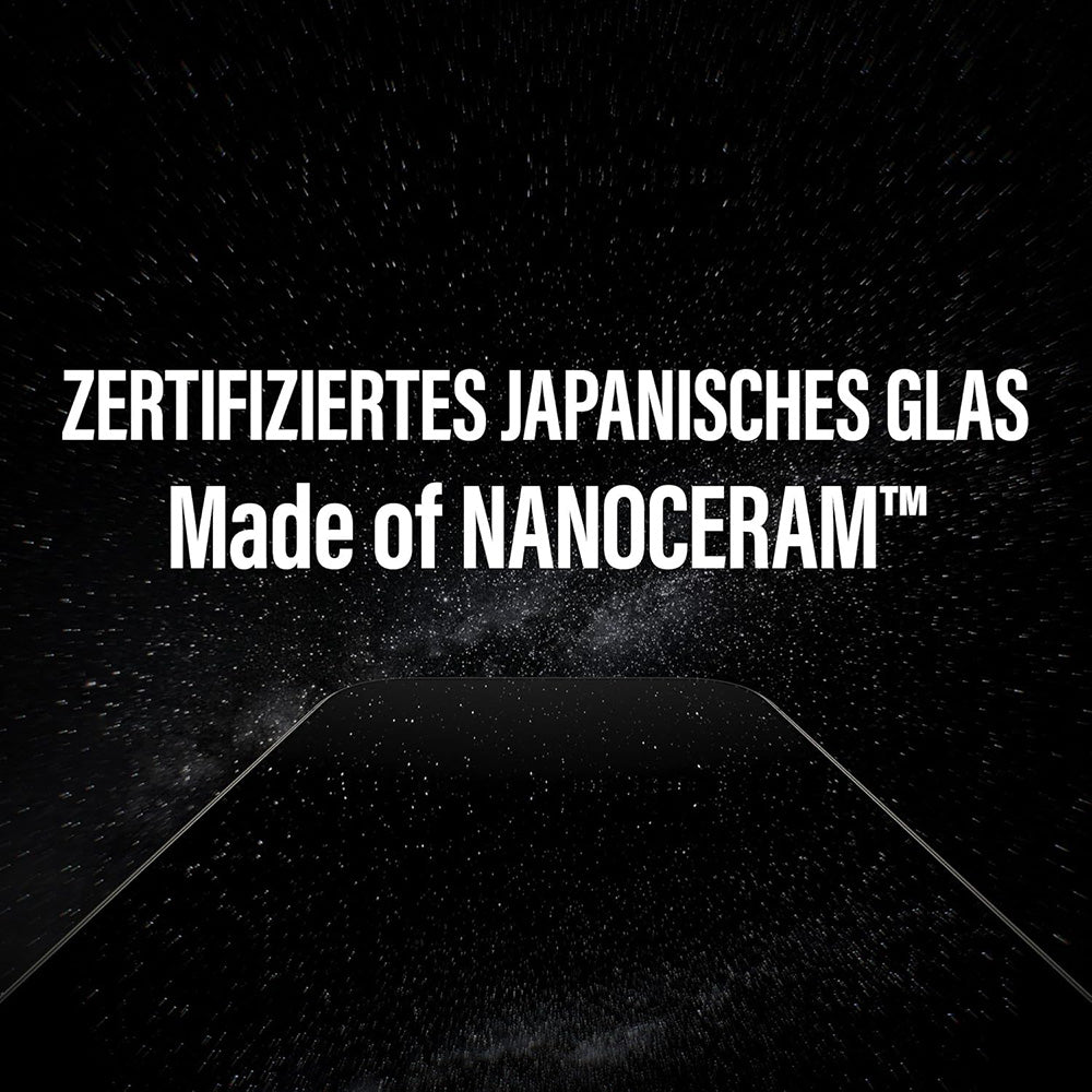 Schutzfolie PanzerGlass Ultra-Wide Ceramic II EasyAligner für Apple iPhone 17 Air, gehärtetes Glas, Full Glue, Schwarz