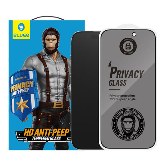 Schutzfolie Privacy Blueo Anti-Peep Applicator Pro für Apple iPhone 17 Air, Gehärtetes Glas, Vollverklebung