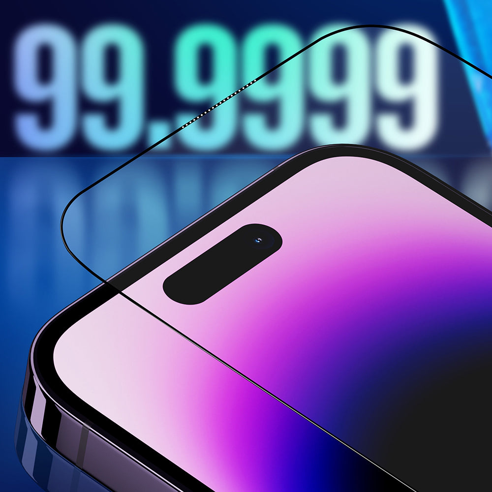 Schutzfolie Privacy Blueo Sapphire Applicator Pro für Apple iPhone 17 Air, Gehärtetes Glas, Vollkleber