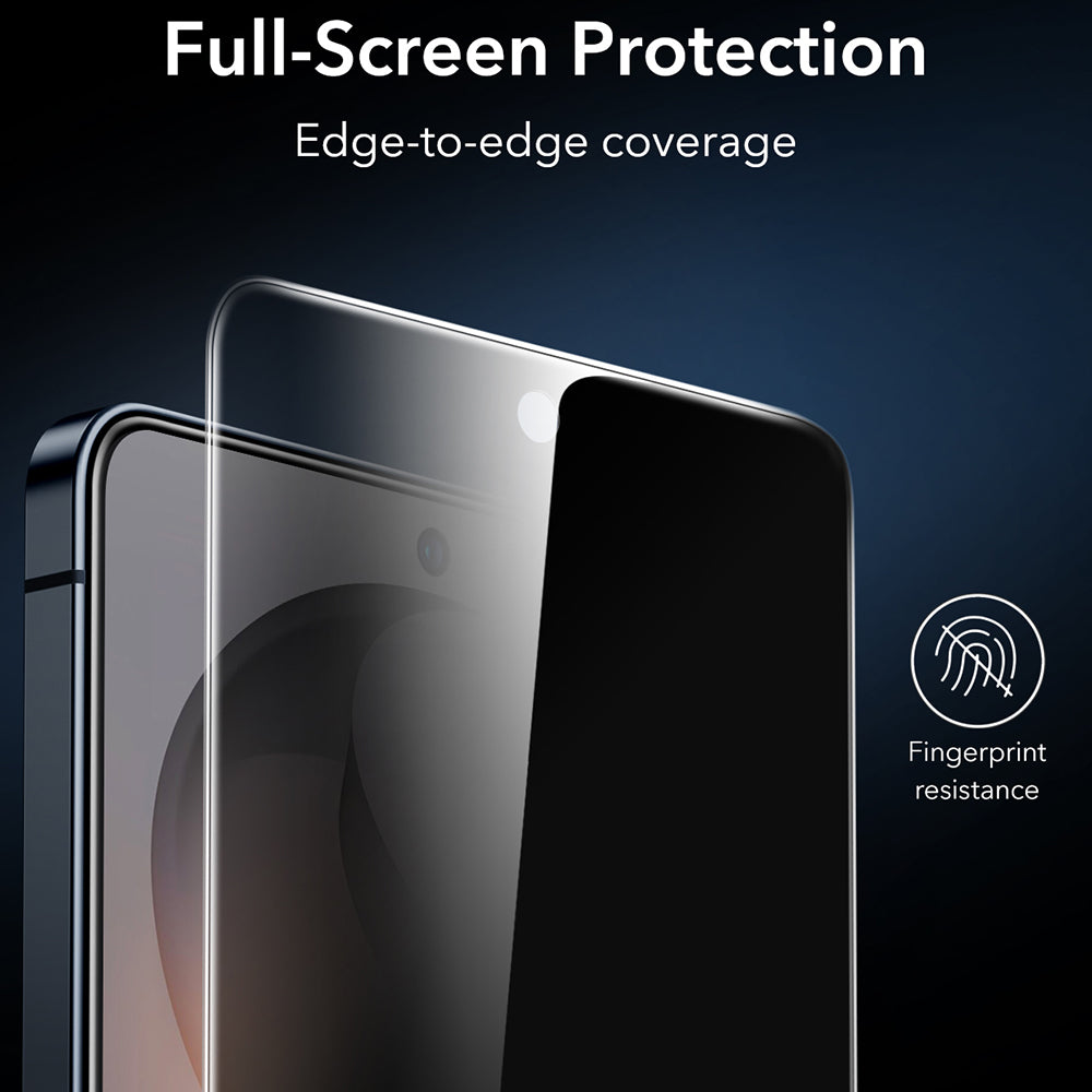 Schutzfolie Ecran Privacy ESR Armorite für Samsung Galaxy S26 Ultra S948, Gehärtetes Glas, Vollverklebung