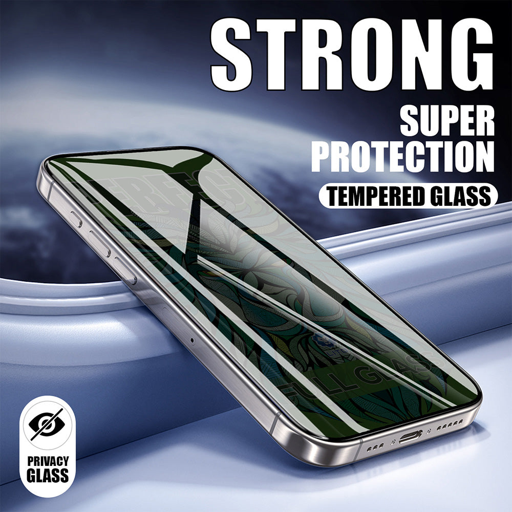 Schutzfolie Privacy Lito D+ Max Strong für Apple iPhone 17 / 16 Pro, gehärtetes Glas, Vollkleber