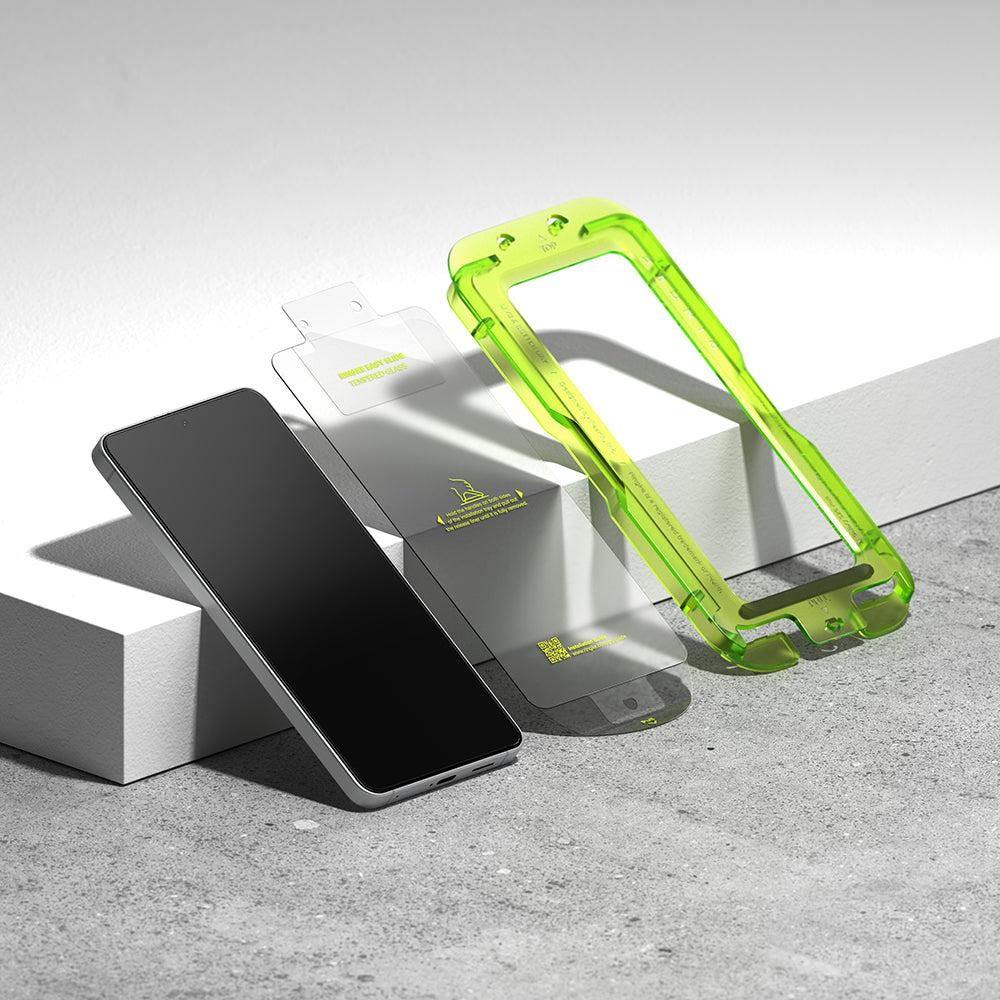 Schutzfolie Ringke Easy Slide für Samsung Galaxy S26 Plus S947, gehärtetes Glas, Vollkleber, Set mit 2 Stück