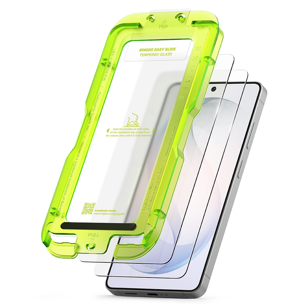 Ringke Easy Slide Screen Protector for Samsung Galaxy S26 Ultra S948, Tempered Glass, Full Glue, Set of 2 Pieces
