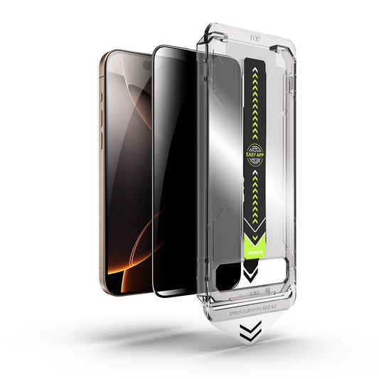 Privacy-Schutzfolie Techsuit TitanGlass für Apple iPhone 11 Pro / XS / X, Sicherheitsglas, Vollkleber