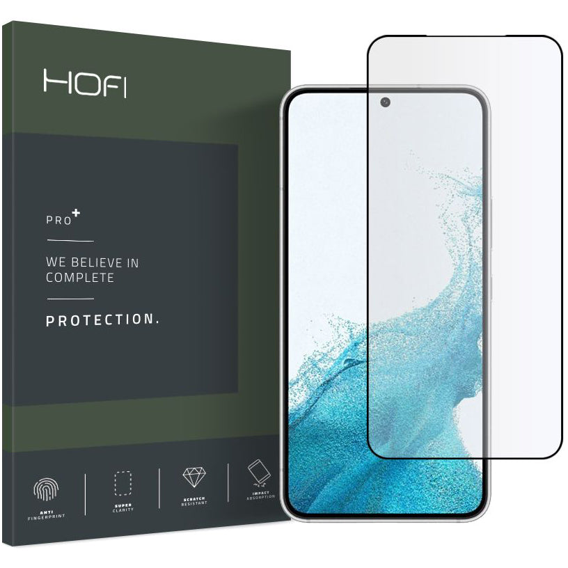 HOFI Panzerglas für Samsung Galaxy S22 5G S901 | Full Glue | Schwarz | 9H