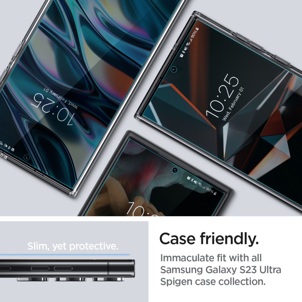 Schutzfolie Spigen Neo Flex für Samsung Galaxy S23 Ultra S918, Kunststoff, Set 2 Stück AFL05943