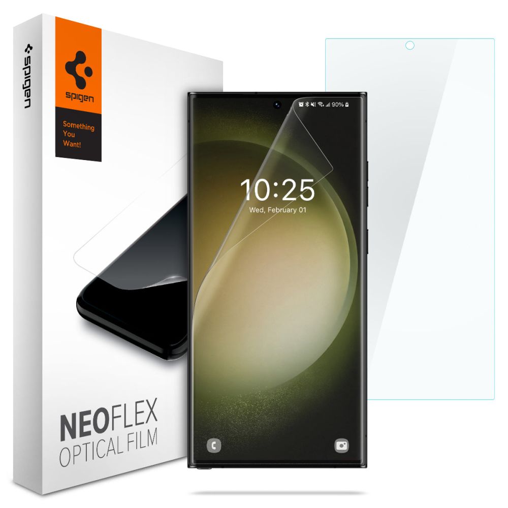 Schutzfolie Spigen Neo Flex für Samsung Galaxy S23 Ultra S918, Kunststoff, Set 2 Stück AFL05943