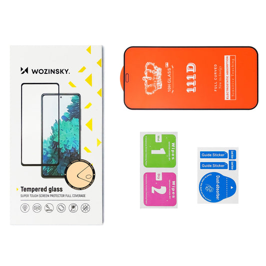 WZK Displayschutzfolie für Samsung Galaxy A33 5G A336, abgeschirmtes Glas, Vollverklebung, Set 2 Stück, Case Friendly, Schwarz