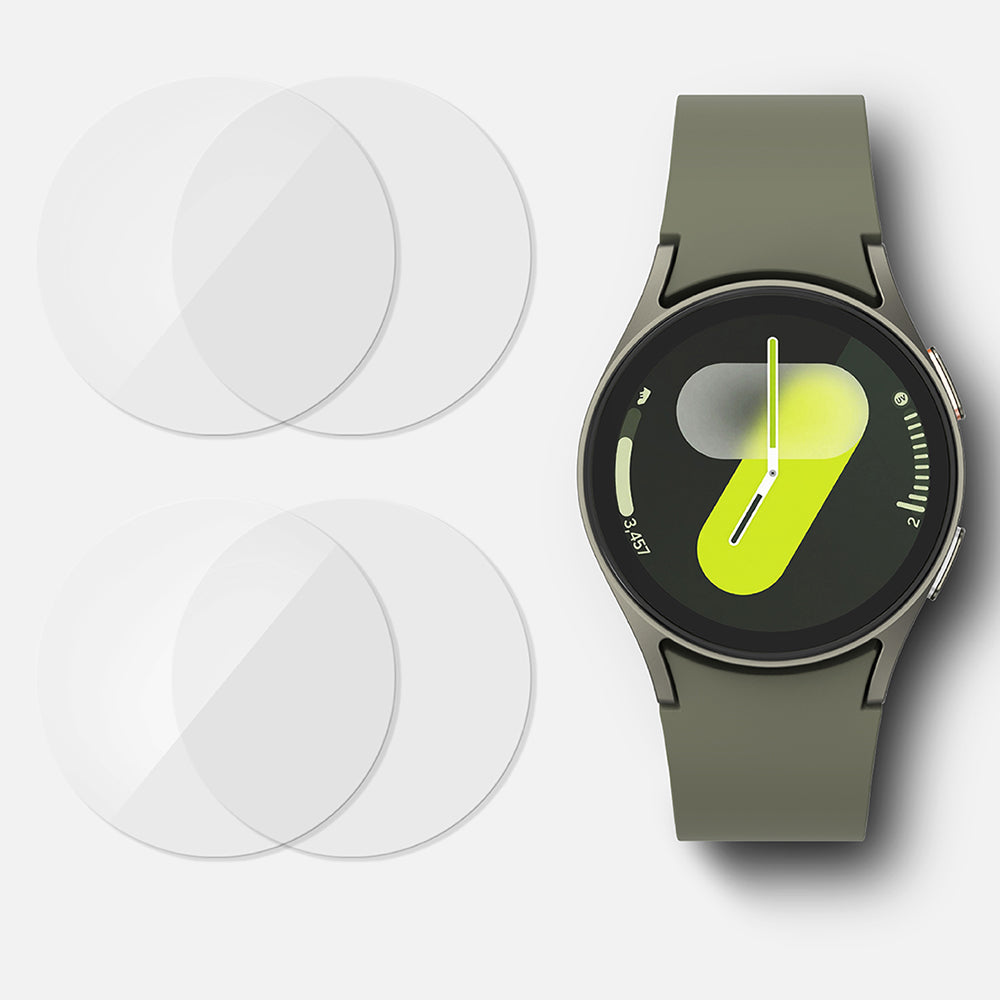 Ringke R6 Schutzfolie für Samsung Galaxy Watch7 44mm, 4er Set, Gehärtetes Glas