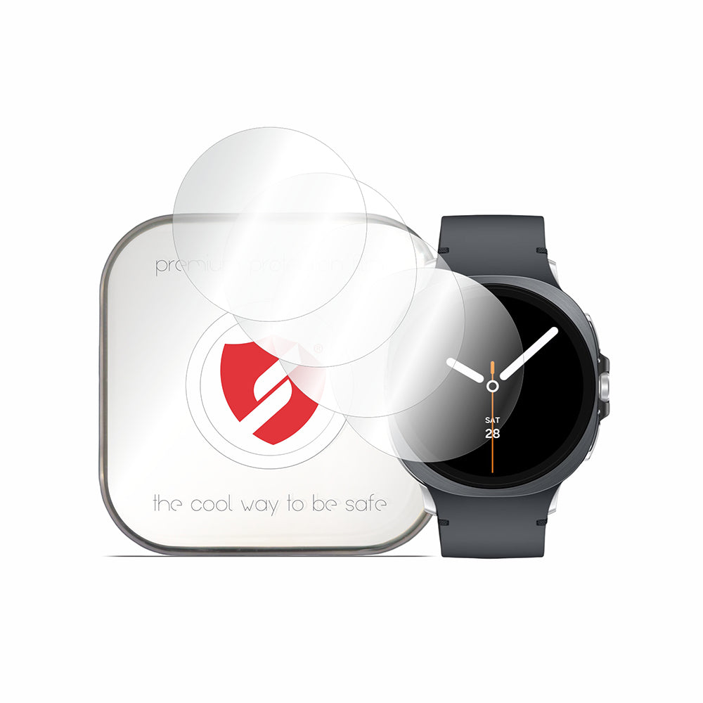 Smart Protection Premium Classic Screen Protector for Samsung Galaxy Watch9 / Watch8 44mm, Set of 4 pieces, Plastic