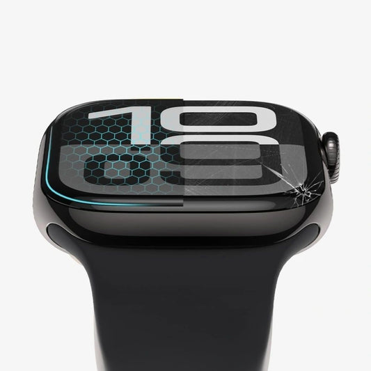 Schutzfolie Tech-Protect Flex+ für Apple Watch 46mm Serie, Set 2 Stück, Flexibles Glas, Schwarz