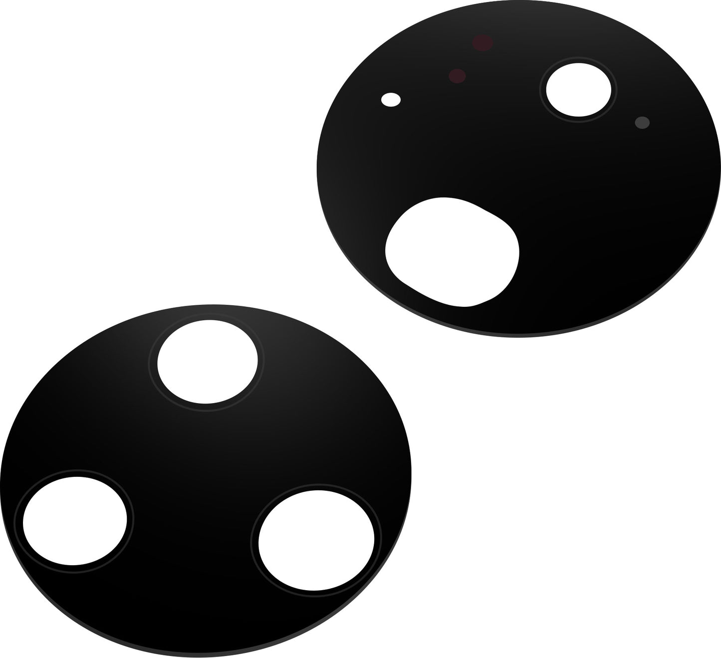 Rückkamera-Glas Huawei P50 Pro, Weitwinkel + Ultraweitwinkel + Teleobjektiv + B/W, Schwarz