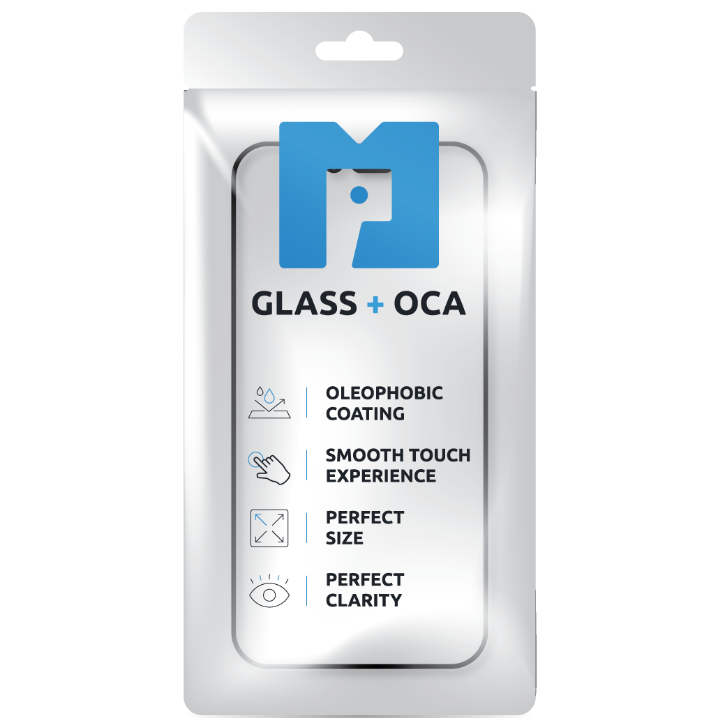 Displayglas + OCA MP kompatibel mit Apple iPhone 12 Pro Max, Schwarz