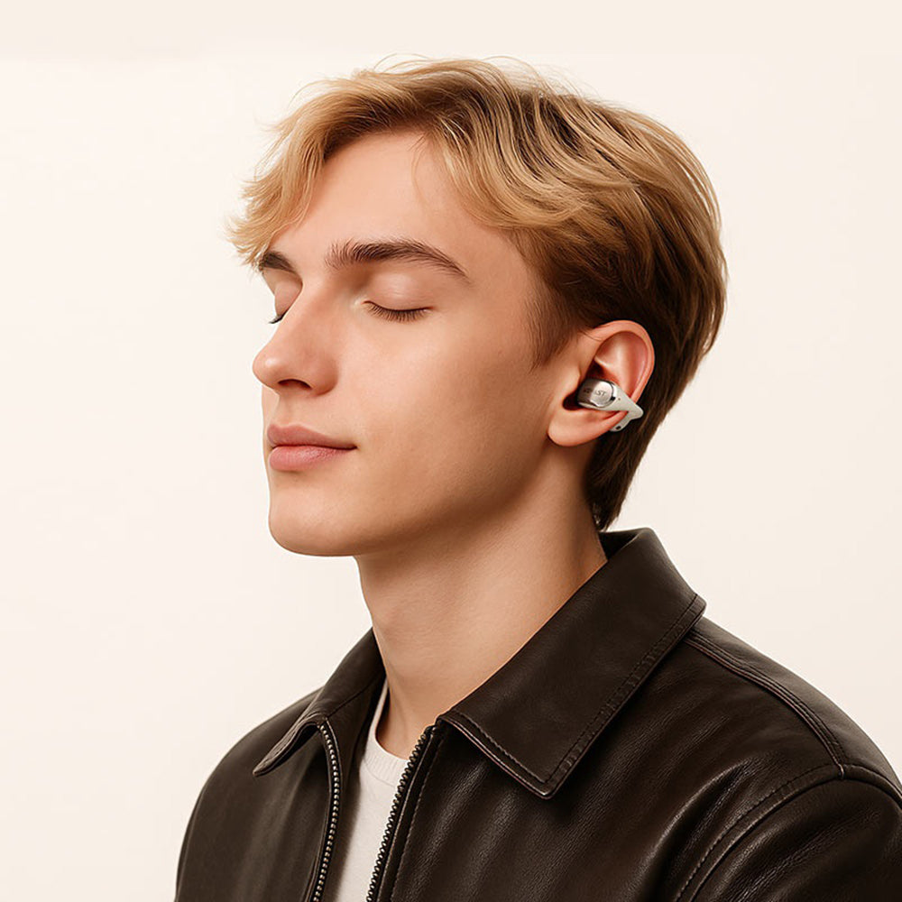 Handsfree Bluetooth Acefast Aceclip Pro, TWS, Weiß