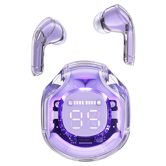 Handsfree Bluetooth Acefast T8, TWS, Lila